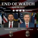 End Of Watch: Joshua Eyer, Samuel Poloche, William Elliot, Thomas Weeks - April 29 2024. Courtesy Of CMPD