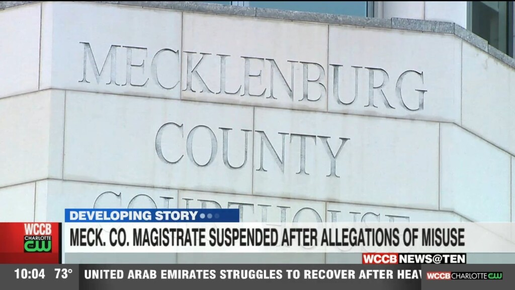 Mecklenburg Co. Magistrate Suspended Over Misconduct