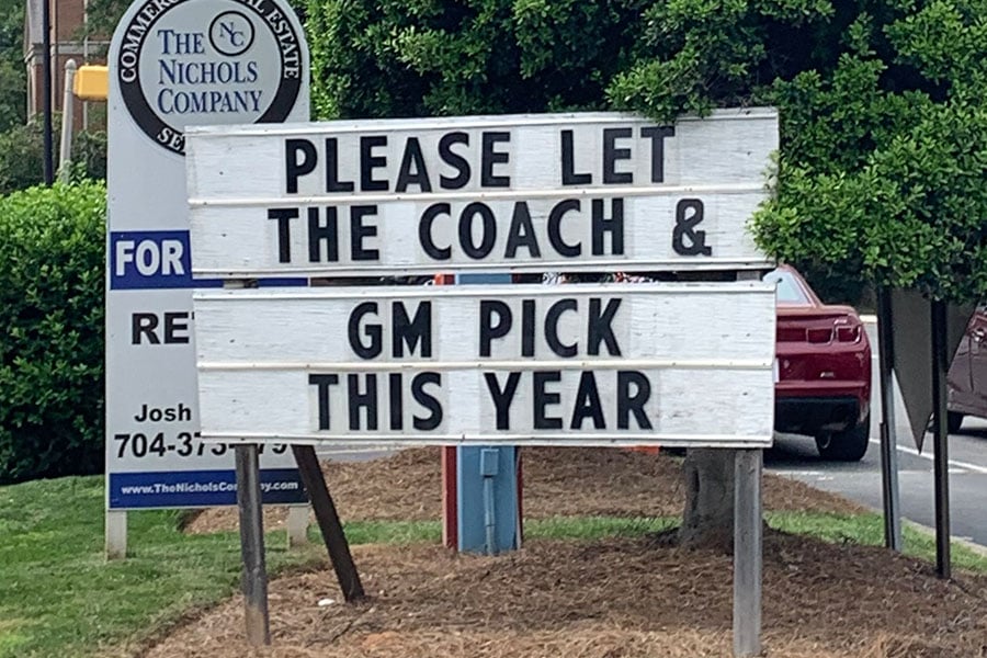 Please Let The Coach And GM Pick This Year. David Tepper. Carolina Panthers. WCCB Charlotte.