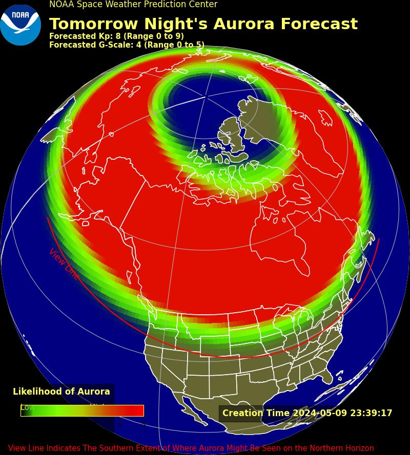 Tomorrow Nights Static Viewline Forecast