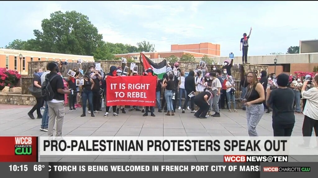 Pro Palestinian Supporters Voice Frustrations After Being Removed From Uncc’s Campus