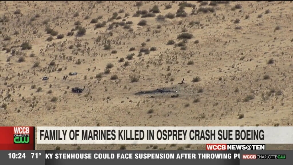 Family Of Marines Killed In Osprey Crash Sue Boeing