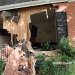Image Shows Galway Drive House Damage