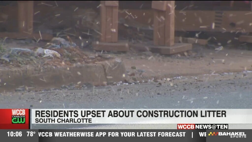 Residents Upset About Construction Styrofoam Litter In South Charlotte