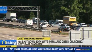 I 485 Closed Near Mallard Creek Road