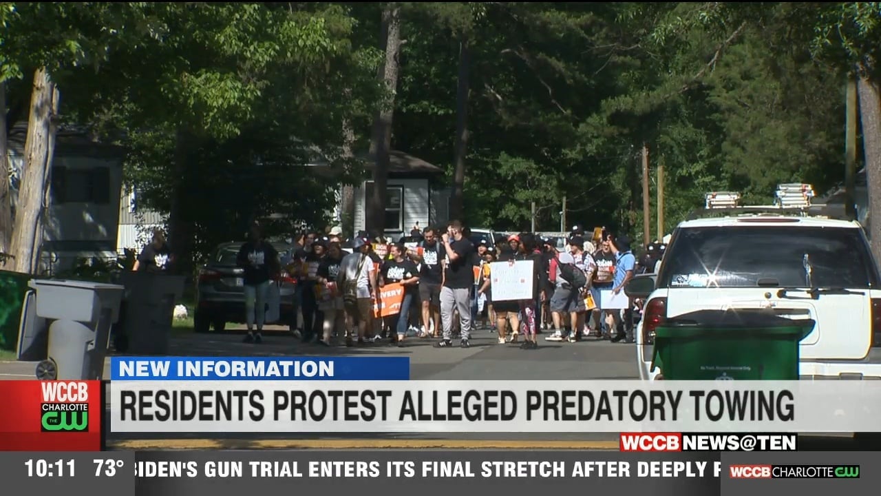 Charlotte Mobile Home Park Renters Protest Alleged Management