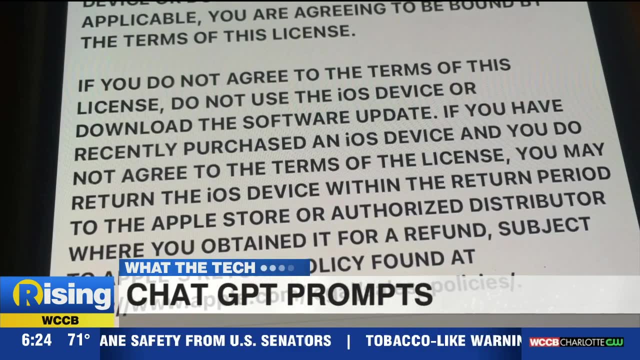 chat gpt prompts - WCCB Charlotte's CW
