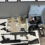 Weaponsnarcoticsseizedfromconvictedfelon2