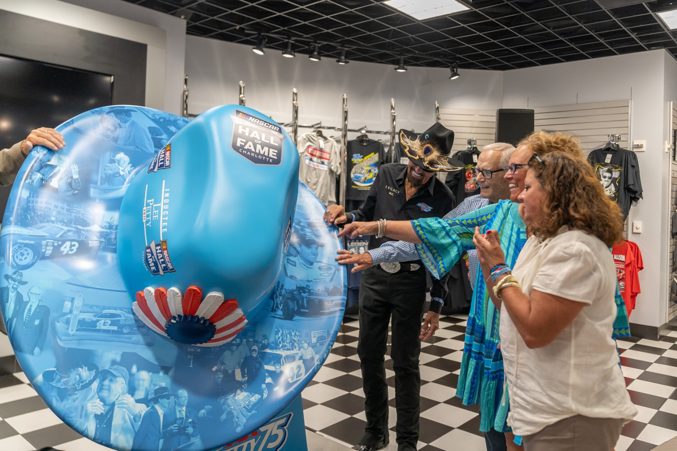 Richard Petty and Petty Family Members after The King's Hat Unveiling ...