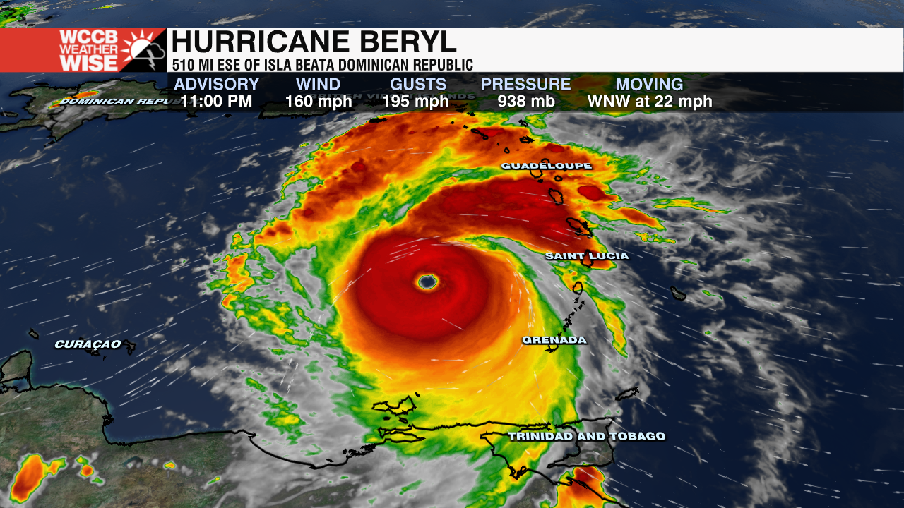 Hurricane Beryl Becomes The Earliest Category 5 Hurricane On Record ...