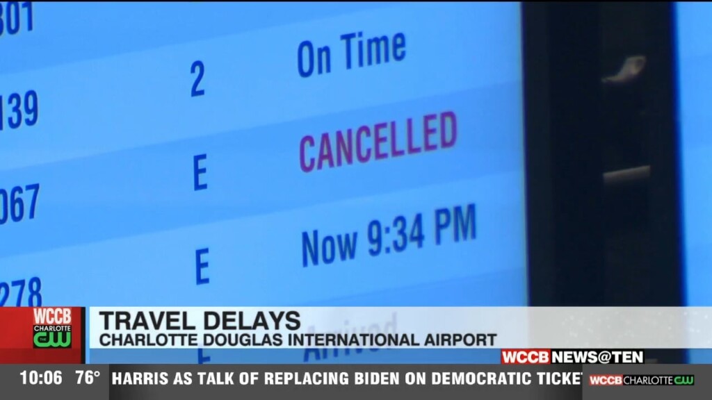 Travelers Returning Home From Holiday Trips Hit Delays At Charlotte Douglas International Airport