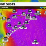 Max Wind Gust Texas