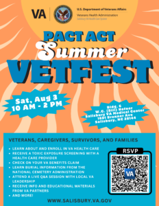 Salisbury Va Pact Act Summer Vetfest Aug 3 Flyer
