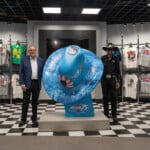 Winston Kelley And Richard Petty After The Kings Hat Unveiling At Nascar Hall Of Fame
