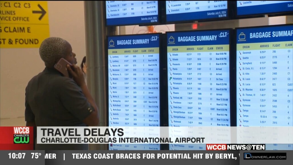 Delays Hit Charlotte Fliers As Hundreds Of Thousands Return From Holiday Travel