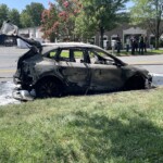 Car Engulfed In Flames In Mooresville