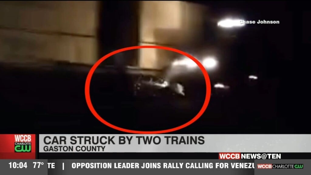 Car Struck By Two Trains In Gaston County