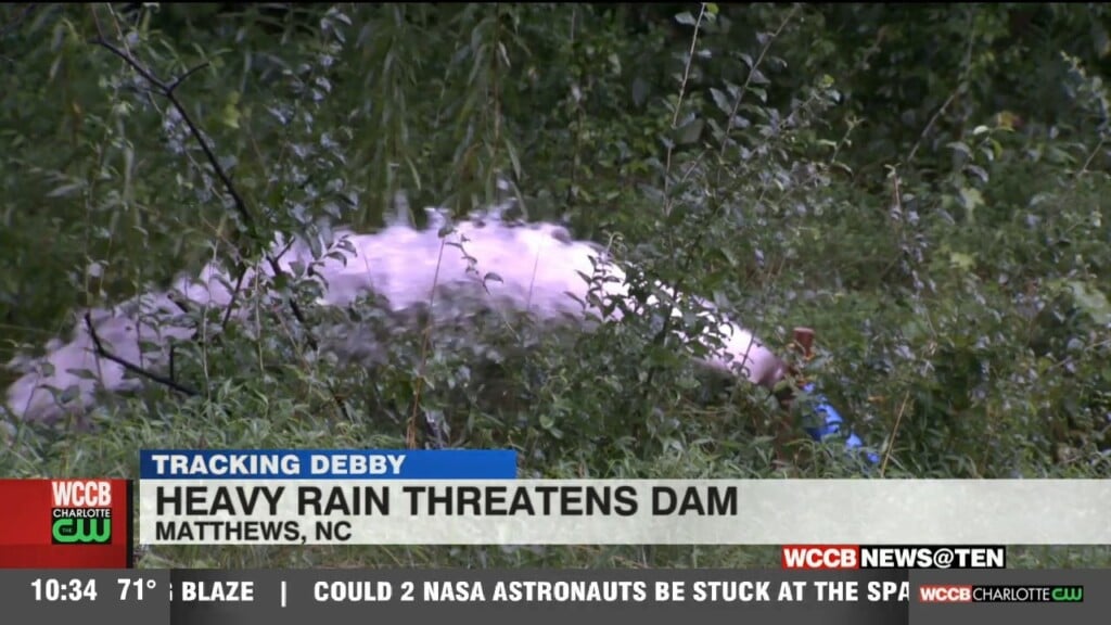 Heavy Rain Threatens Dam In Matthews