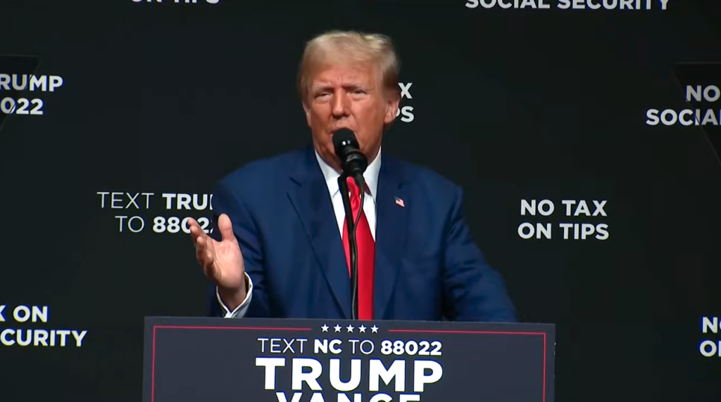 Trump Speaks In Asheville