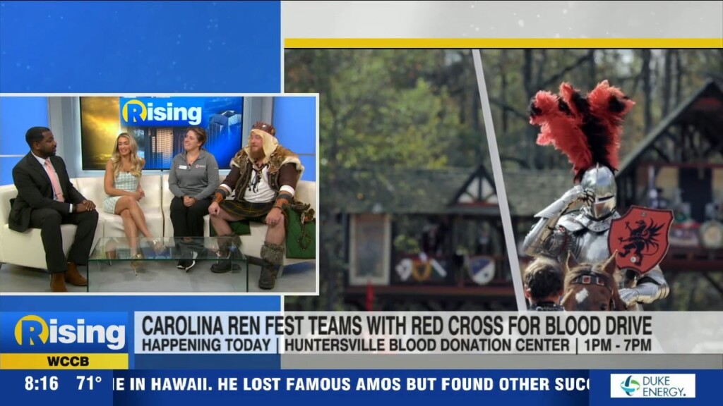 Carolina Ren Fest Teams With Red Cross For Blood Drive