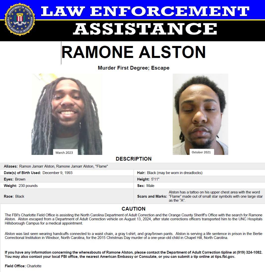 Ramone Alston Mugshot From March 2023 - WCCB Charlotte's CW