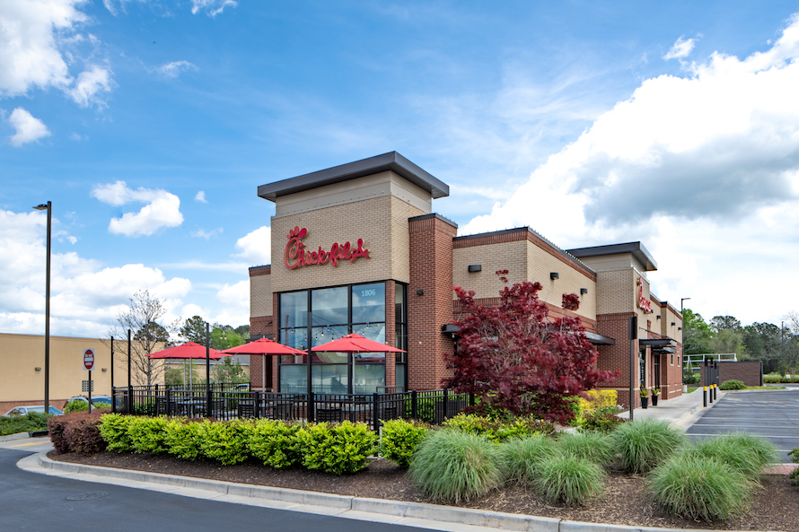 Chick Fil A Restaurant With Drive Thru