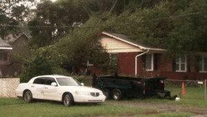 Helene Tree On House On Brookeway Drive Charlotte 02
