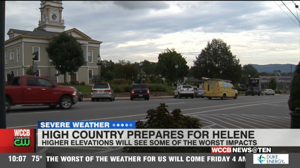 High Country Prepares For Helene