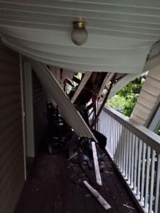 Tree Falls On House On Carbon City Road In Burke County Photo Credit Kelly Davis