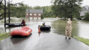 Helene Charlotte Fire Rescue At Flooding On Riverside Dr 01
