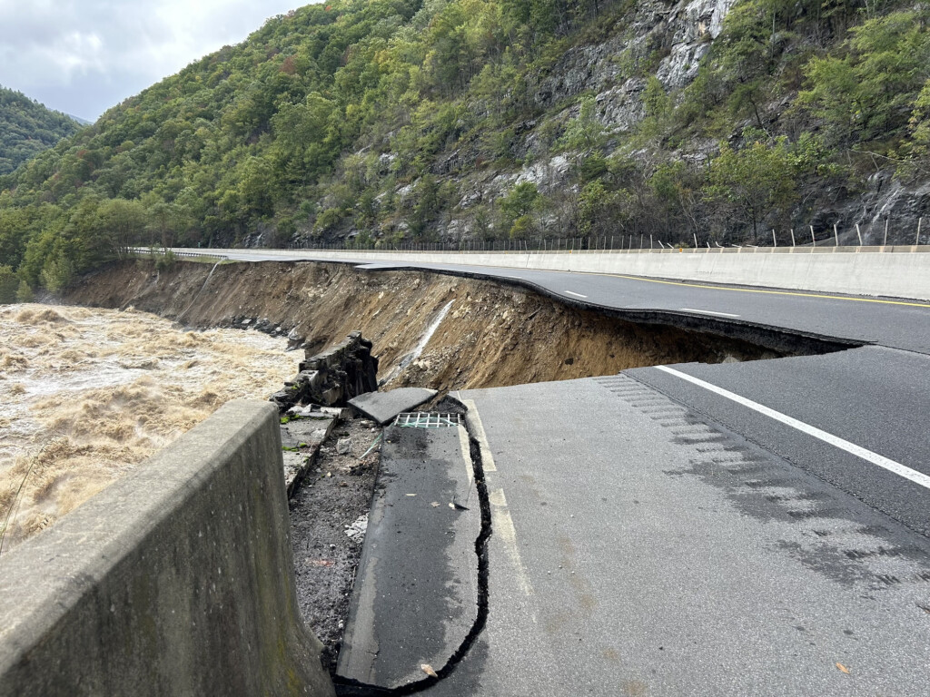 I-40 road collapse