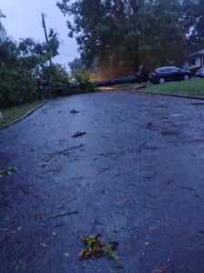 Hilltop St In Morganton 3 Hit By Tree And Side Of House