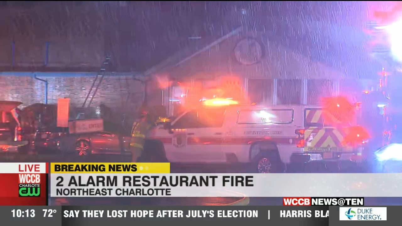 Two Alarm Fire At North Charlotte Restaurant - WCCB Charlotte