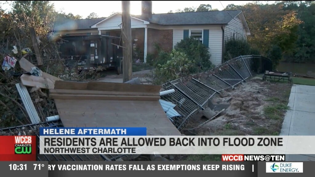 Residents Are Allowed Back Into Flood Zone