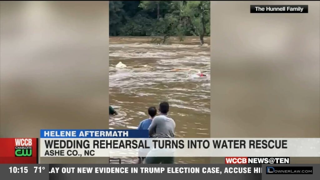 Wedding Rehearsal Turns Into Water Rescue