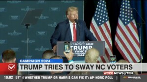 Trump Tries To Sway Nc Voters