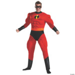Mens The Incredibles Deluxe Muscle Mr Incredible Costume