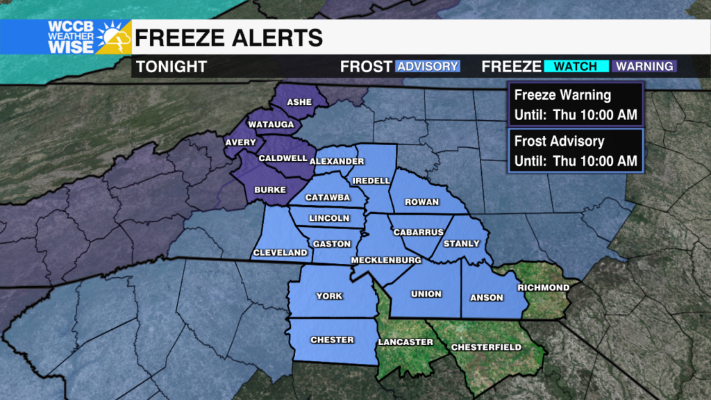Day 2 Freeze And Frost Alerts