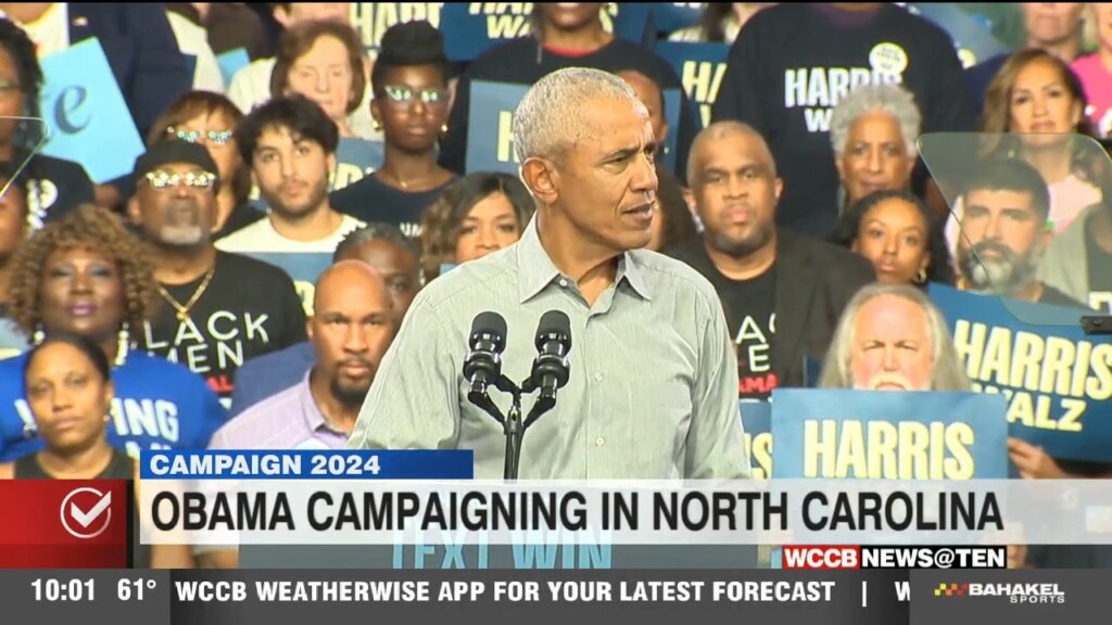 Obama Campaigning In North Carolina