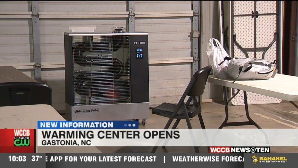 Warming Station Opens In Gaston County As Temperatures Drop