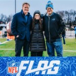 Dave And Nicole Tepper With Nfl Commissioner Roger Goodell At Flag Football Clinic
