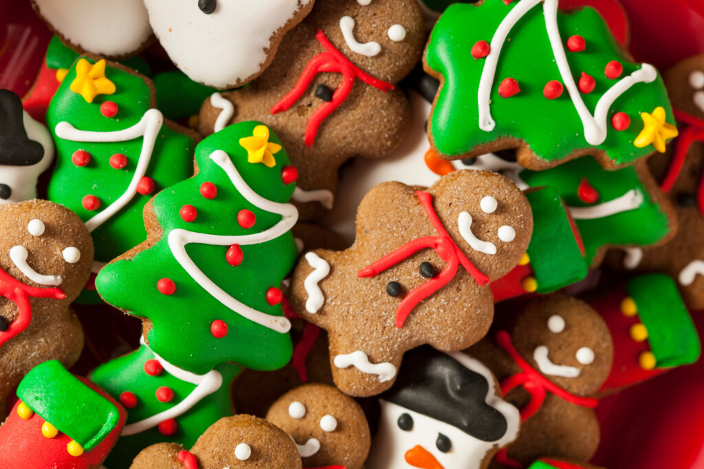 Traditional Iced Gingerbread Christmas Cookies