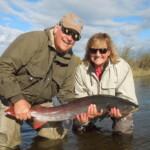 Bob And Ineke With 42 Inch Taimen In Mongolia