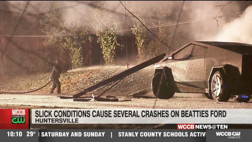 Slick Roads Cause Multiple Crashes On Beatties Ford Road