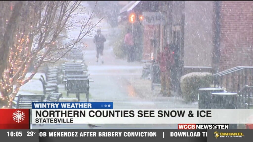 Northern Counties See Snow & Ice