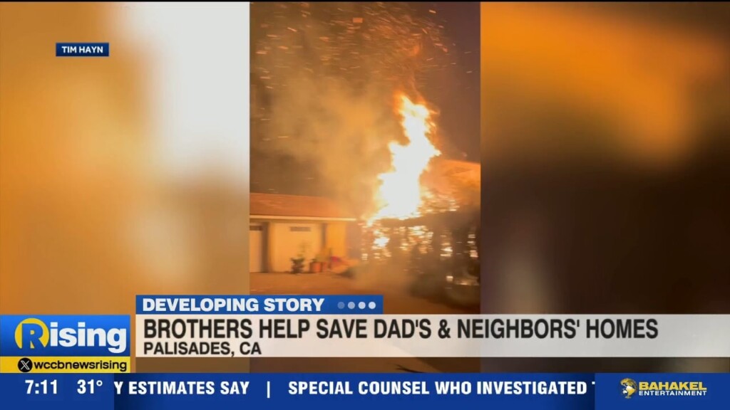 Brothers Help Save Dad's And Neighbors' Homes