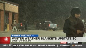 Snow And Ice Blankets Foothills And Upstate Sc