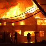 Beach front homes are destroyed by the Palisades Fire Wednesday, Jan. 8, 2025 in Malibu, Calif. (AP Photo/Mark J. Terrill)