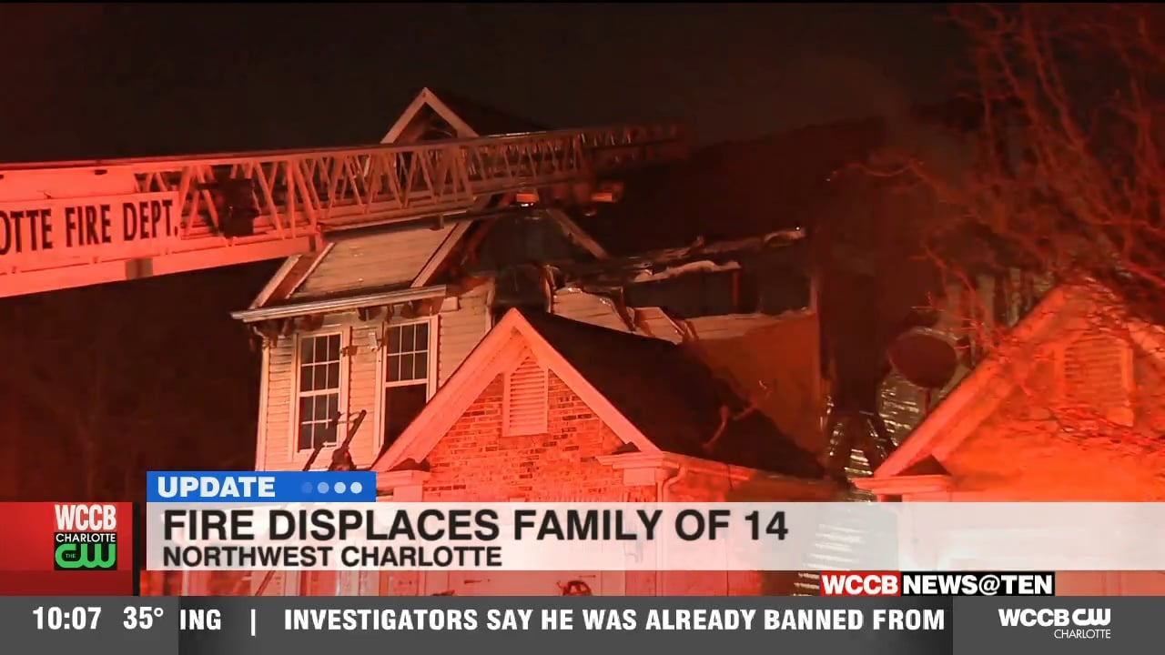 House fire leaves 14 people searching for new home - WCCB Charlotte