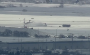 Delta plane flips upside down during landing at Toronto Airport.
